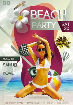 Beach Party Flyer 7