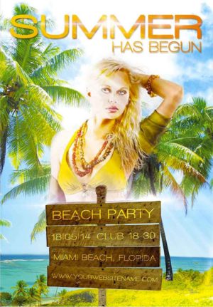 Beach Party Flyer 9