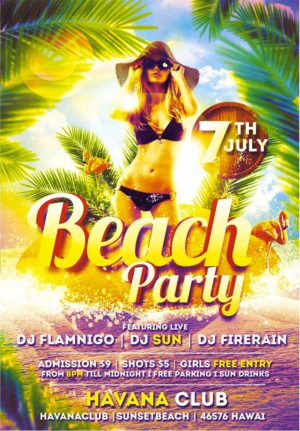 Beach Party V2 Flyer