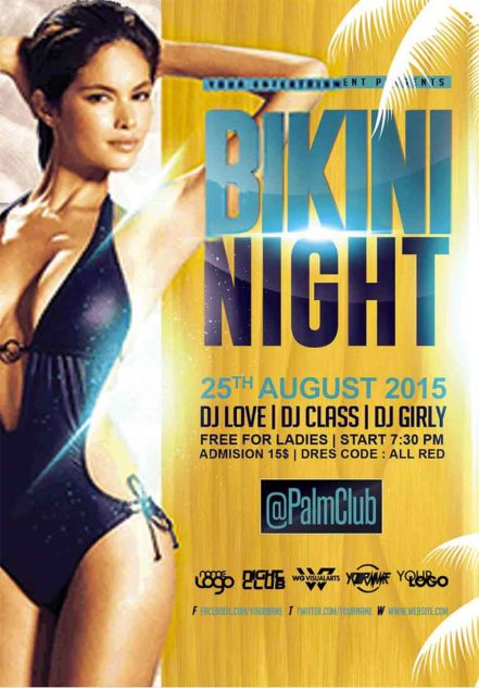 Bikini Night Flyer