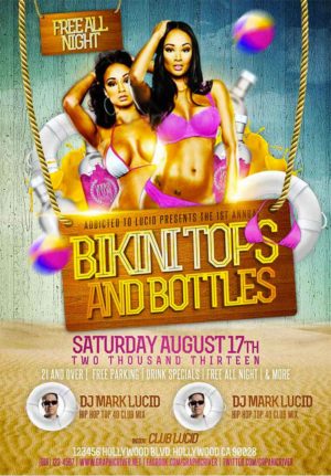 Bikini Tops Bottles Flyer