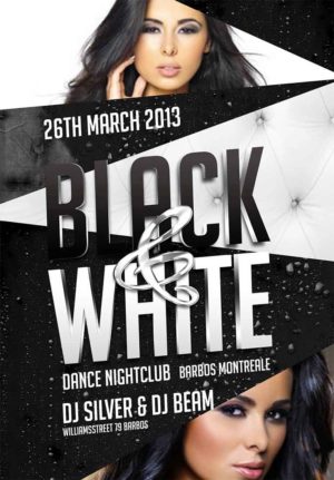 Black And White Party Flyer 1