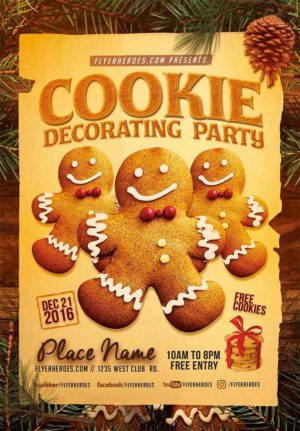 Cookie Decorating Party Flyer