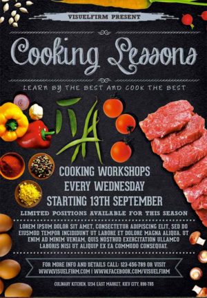 Cooking Lessons Flyer
