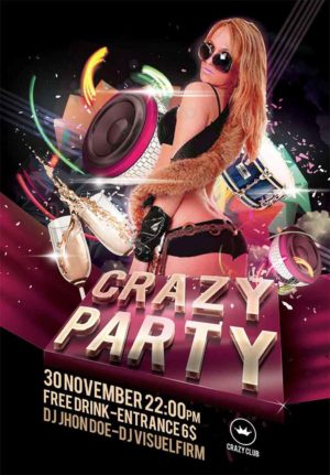 Crazy Party Flyer