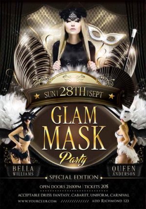 Glam Mask Flyer