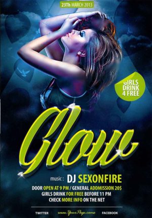 Glow Party Flyer 3