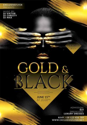 Gold And Black Party