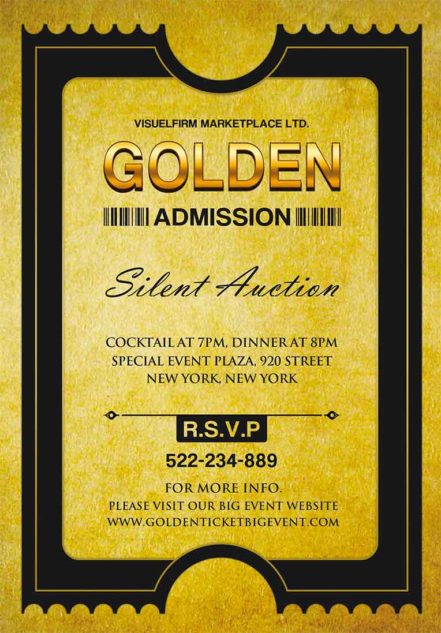 Golden Ticket Invitation 1