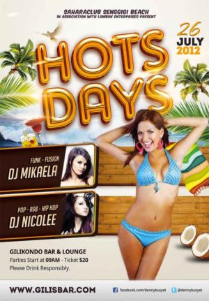 Hot Days Flyer