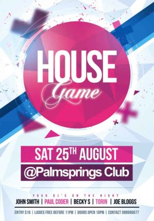 House Game Flyer