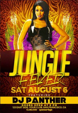 Jungle Fever Party Flyer