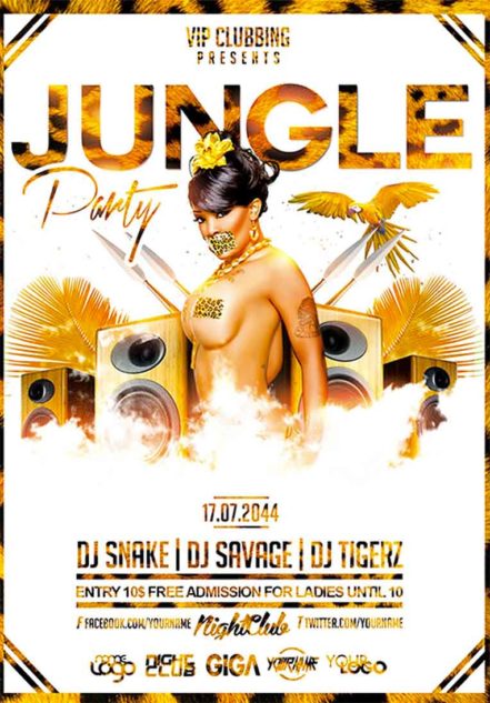 Jungle Party Flyer 1