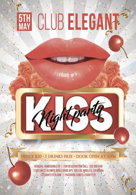 Kiss Party Flyer 3