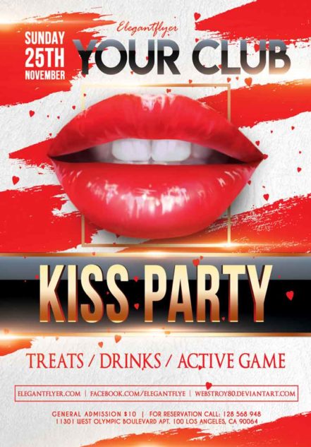 Kiss Party Flyer V11