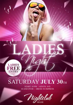 Ladies Night Club Flyer 2