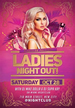 Ladies Night Out Party Flyer