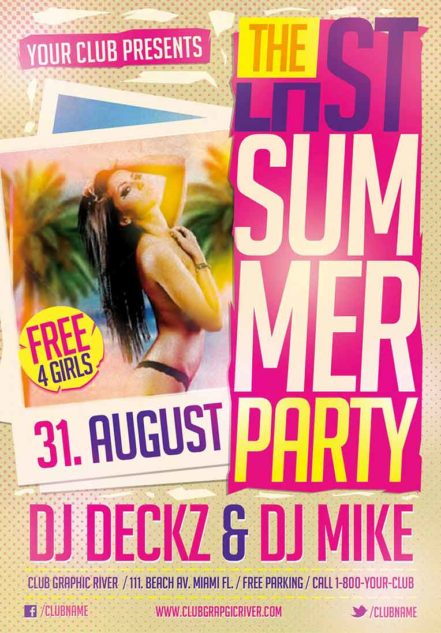 Last Summer Party Flyer