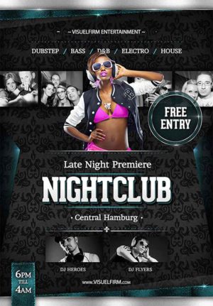 Late Night Premier Flyer