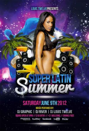 Latin Summer Party Flyer
