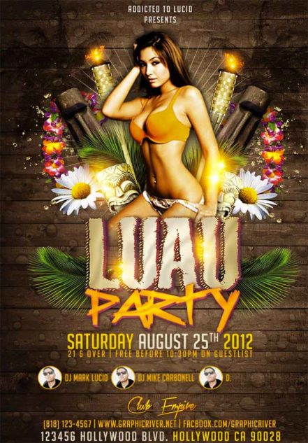 Luau Club Flyer