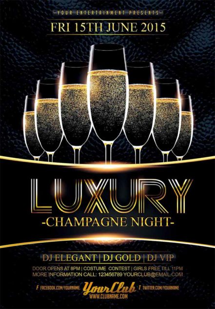 Luxury Champagne Flyer