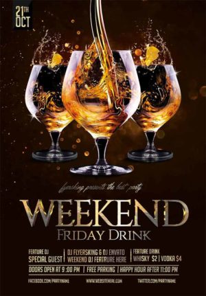 Luxury Weekend Drink Flyer V11