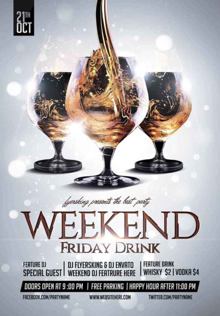 Luxury Weekend Drink Flyer V12