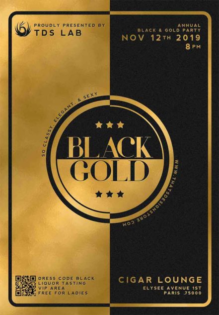 Minimal Black And Gold Flyer V6