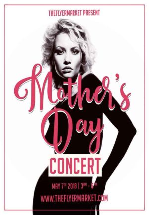 Mothers Day Concert Flyer