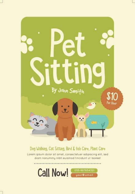 Pet Sitting Flyer 02