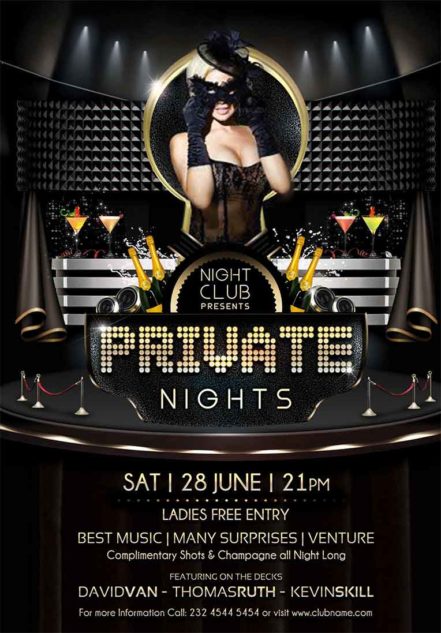 Private Nights Flyer