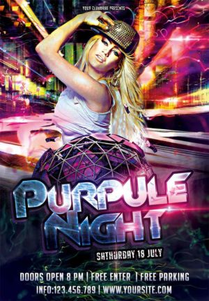 Purpule Night Flyer 1