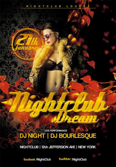 Red Nightclub Flyer