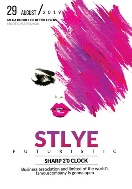 Style Futuristic Flyer T18