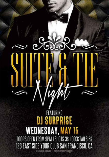 Suite And Tie Flyer