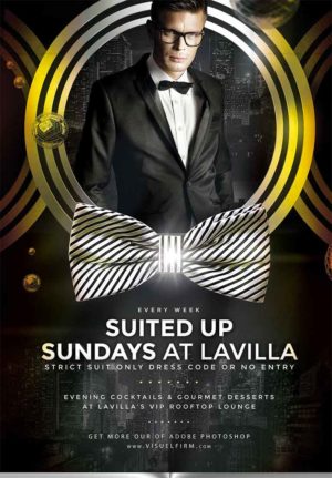 Suited Up Sundays Flyer