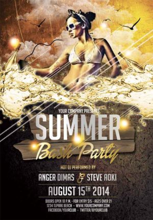 Summer Bash Party Flyer