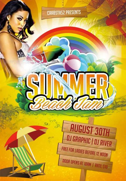 Summer Beach Jam Flyer