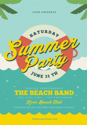 Summer Beach Party Flyer 1