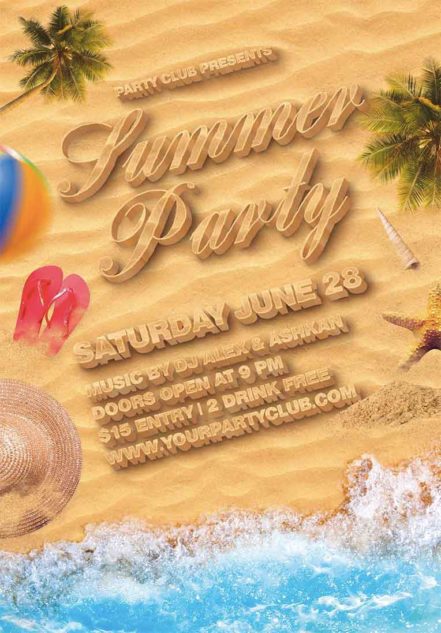 Summer Beach Party Flyer 11