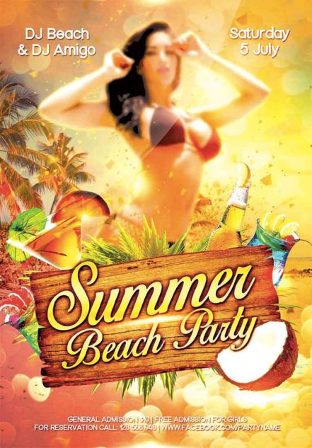 Summer Beach Party Flyer 13