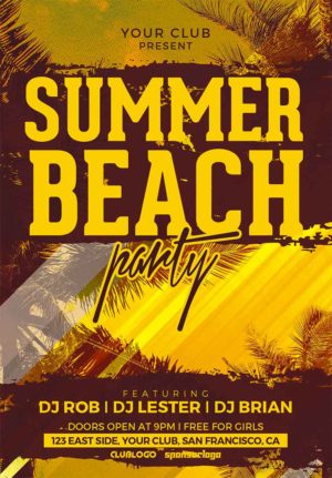 Summer Beach Party Flyer 2