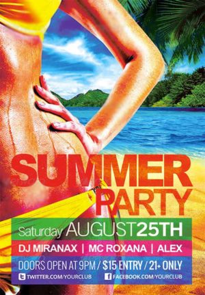 Summer Beach Party Flyer 5