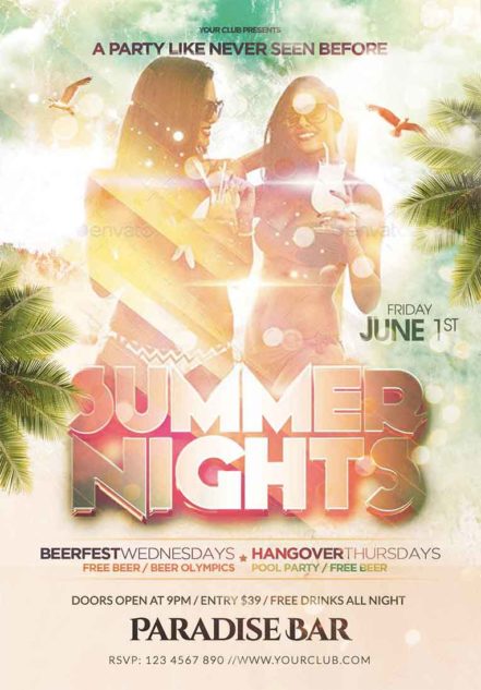 Summer Beach Party Flyer 8