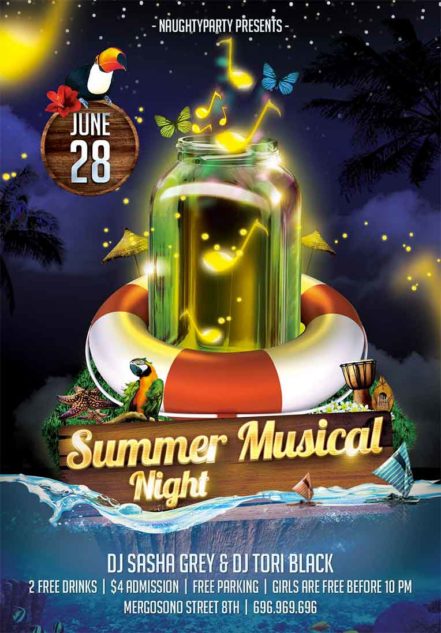 Summer Musical Night Flyer