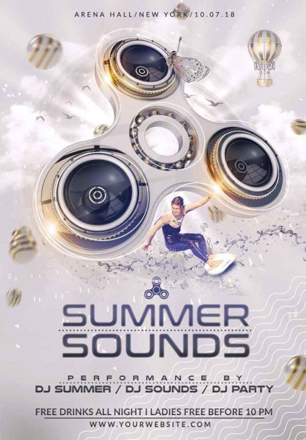 Summer Sounds Party Flyer 20