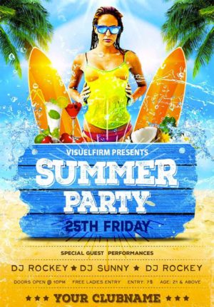 Summer Splash Party Flyer