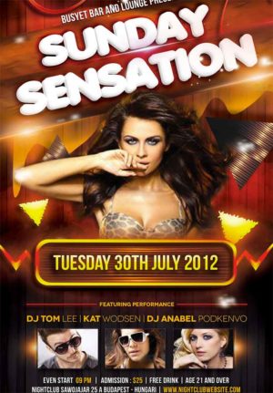 Sunday Sensation Flyer