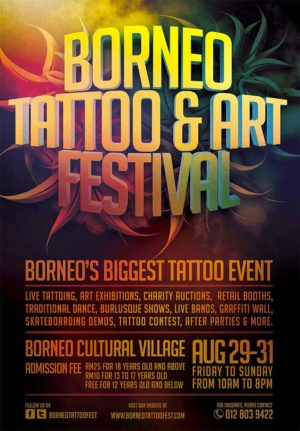 Tattoo And Art Festival Flyer